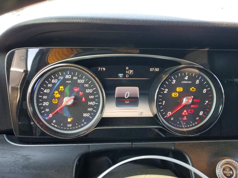 2018 Mercedes-benz E-klasse VIN WDDZF4KB8JA403995 COPART salvage auction — FRONT END, Ca - Dis/Dlr/Exp Only Clean Title, sold $3,350 on 2026-07-28 (photo 9)