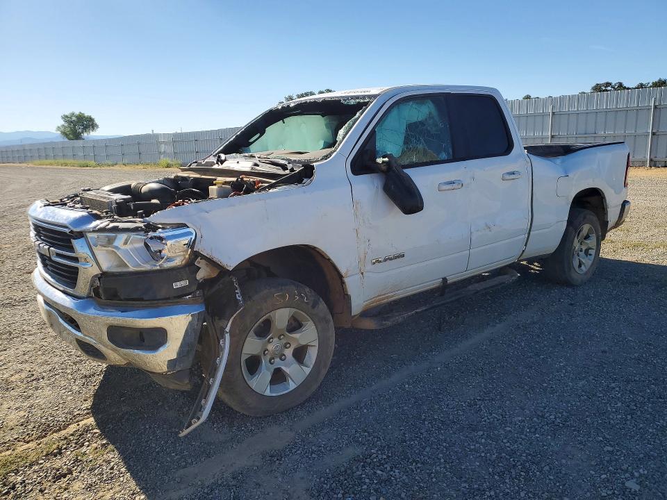 2021 Ram 1500 VIN 1C6SRFBT7MN726155 COPART salvage auction — FRONT END, Ca - Salvage Certificate, sold $2,200 on 2026-07-31 (photo 1)