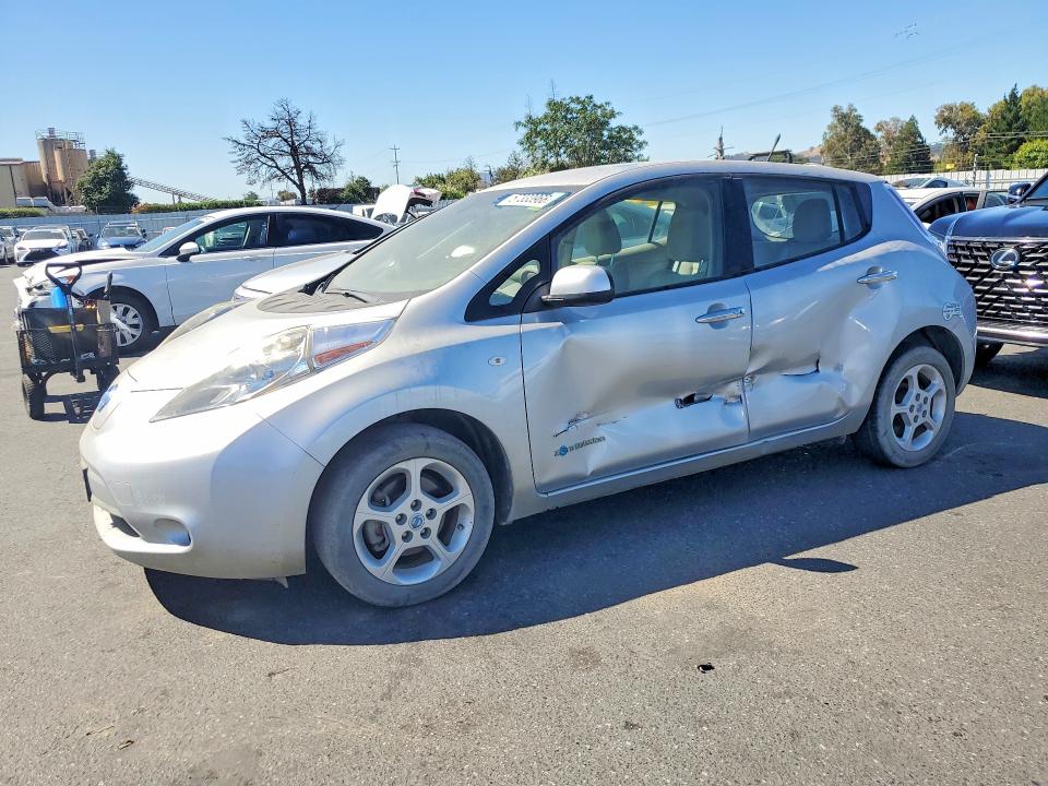 2012 Nissan Leaf VIN JN1AZ0CP9CT023205 COPART salvage auction — SIDE, Ca - Salvage Certificate, sold $50 on 2026-07-07 (photo 1)