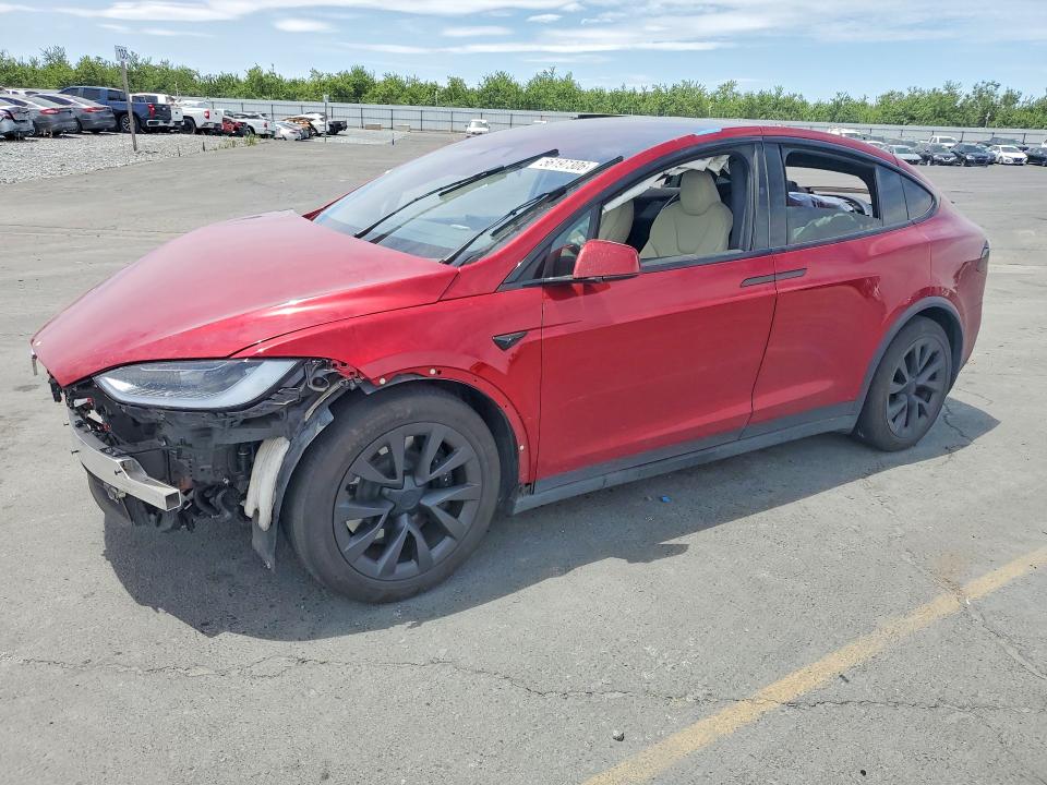 2023 Tesla VIN 7SAXCAE52PF423905 COPART salvage auction — FRONT END, Ca - Salvage Certificate, sold $10,100 on 2026-07-27 (photo 1)