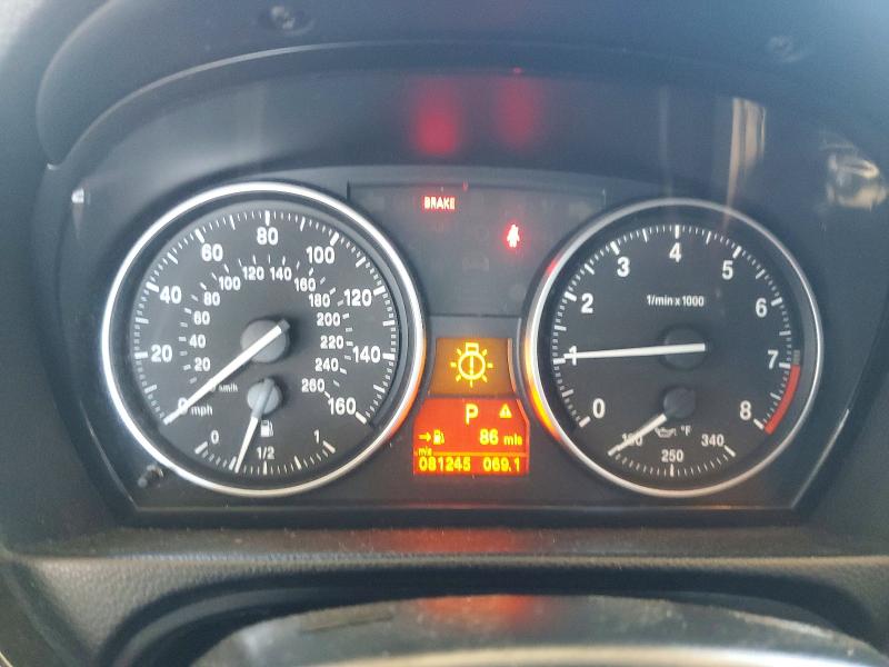 2013 BMW 3er VIN WBADX7C52DJ589398 COPART salvage auction — FRONT END, Ca - Salvage Certificate, sold $3,450 on 2026-07-21 (photo 9)