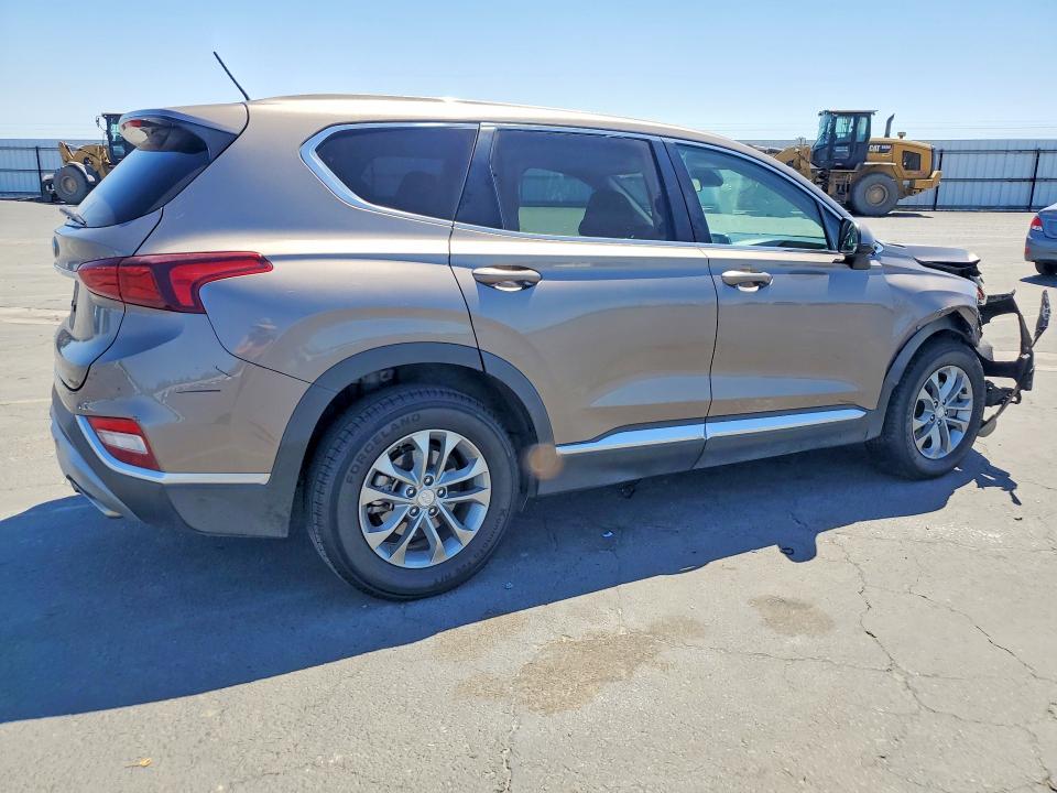 2019 Hyundai Santa fe VIN 5NMS23AD4KH009180 COPART salvage auction — FRONT END, Ca - Salvage Certificate, sold $2,500 on 2026-07-09 (photo 3)