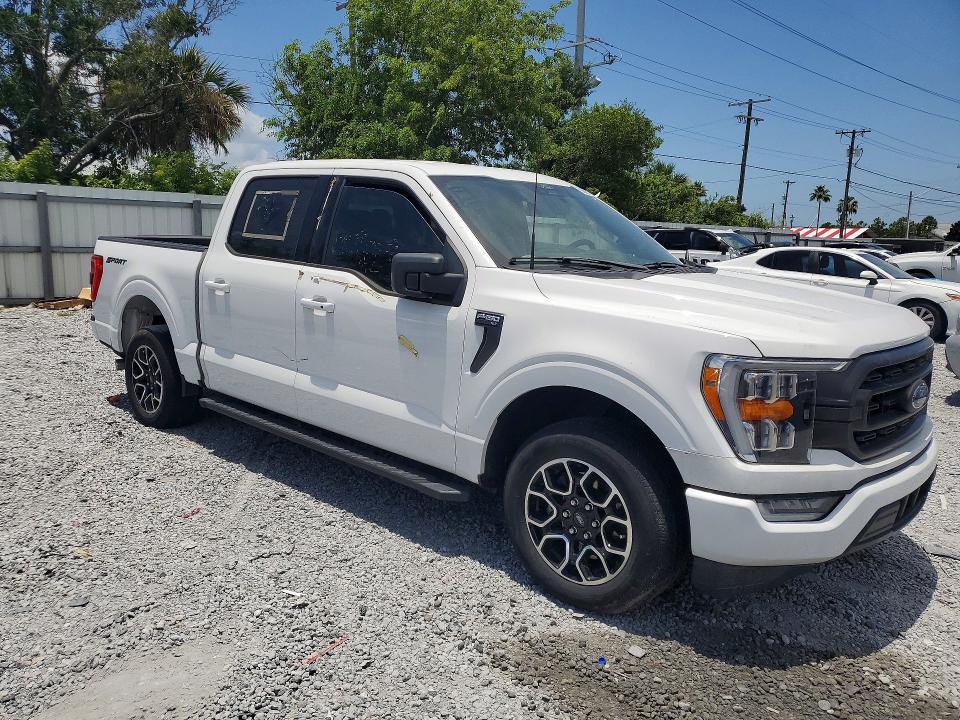 2022 Ford F-150 VIN 1FTEW1C89NKE08519 COPART salvage auction — MINOR DENT/SCRATCHES, Fl - Certificate Of Title, sold $10,500 on 2026-07-03 (photo 4)
