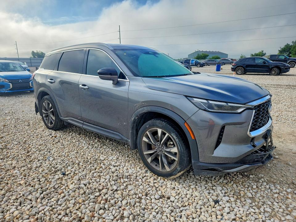 2022 Infiniti VIN 5N1DL1FR7NC333821 COPART salvage auction — FRONT END, Tx - Salvage Vehicle Title, sold $10,500 on 2026-07-02 (photo 4)