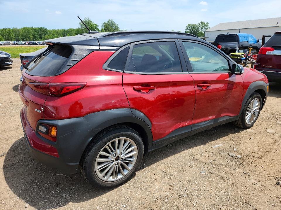 2020 Hyundai Kona VIN KM8K2CAA4LU588621 COPART salvage auction — HAIL, Oh - Cert Of Title-Salvage, sold $5,500 on 2026-07-20 (photo 3)