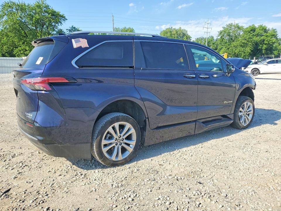 2023 Toyota Sienna VIN 5TDERKEC0PS175415 COPART salvage auction — FRONT END, Oh - Cert Of Title-Salvage, sold $3,200 on 2026-07-21 (photo 3)