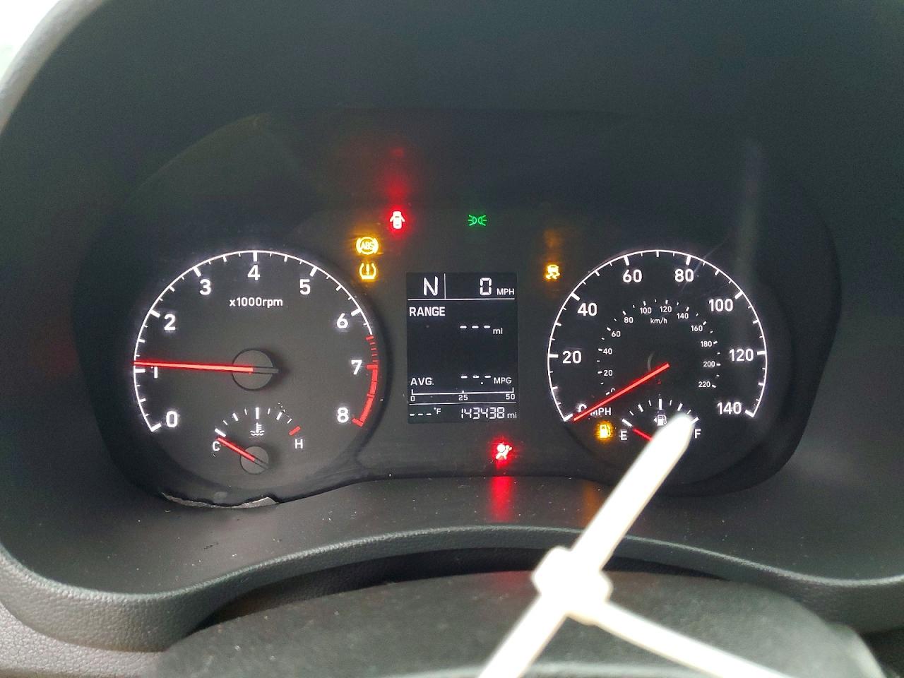 2019 Hyundai Accent VIN 3KPC24A35KE058395 COPART salvage auction — Front End, TN - SALVAGE CERTIFICATE, sold $800 on 2026-07-09 (photo 9)