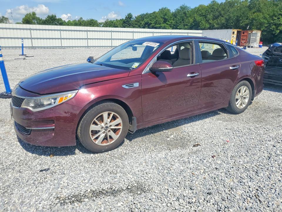 2016 Kia Optima VIN 5XXGT4L33GG102422 COPART salvage auction — REAR END, ID - SALVAGE CERTIFICATE OF TITLE, sold $925 on 2026-07-27 (photo 1)