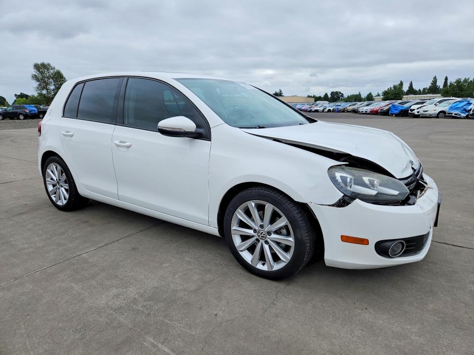 2012 Volkswagen Golf VIN WVWDM7AJXCW246318 COPART salvage auction — FRONT END, Or - Salvage Title Certificate, sold $200 on 2026-08-10 (photo 4)