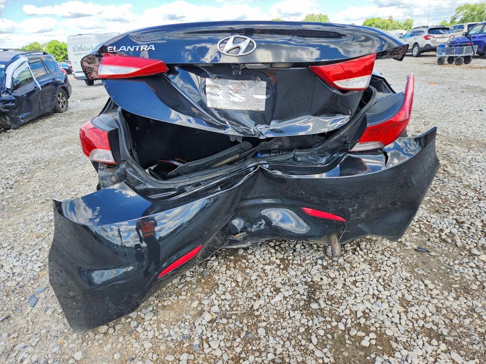 2013 Hyundai Elantra VIN KMHDH4AE9DU832202 COPART salvage auction — REAR END, Oh - Cert Of Title-Salvage, sold $125 on 2026-07-10 (photo 6)