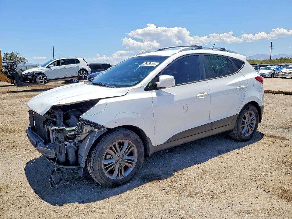 2014 Hyundai Tucson VIN KM8JU3AG9EU931923 COPART salvage auction — FRONT END, Az - Cert Of Title - Salvage, sold $1,700 on 2026-07-06 (photo 1)