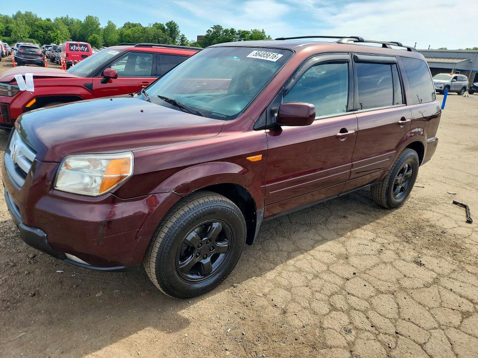 2008 Honda Pilot VIN 5FNYF18408B007686 — COPART salvage auction photo