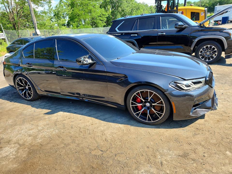 2023 BMW M5 VIN WBS83CH00PCL23031 COPART salvage auction — REAR END, NJ - CERT OF TITLE-SALVAGE, sold $39,000 on 2026-07-28 (photo 4)