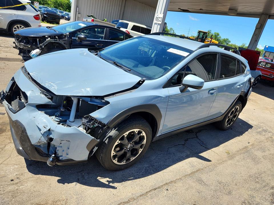2022 Subaru VIN JF2GTAPC5N8201107 COPART salvage auction — FRONT END, IN - CERT OF TITLE-SALVAGE TITLE (P), sold $3,500 on 2026-07-27 (photo 1)