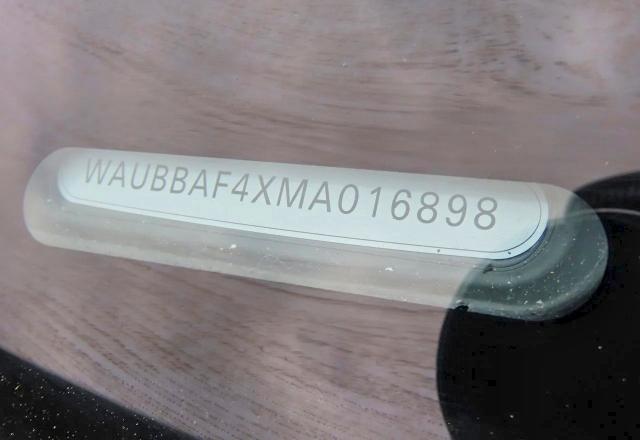 2021 Audi A4 VIN WAUBBAF4XMA016898 COPART salvage auction — ALL OVER, Nv - Salvage Title (P), sold $10,600 on 2026-07-23 (photo 9)