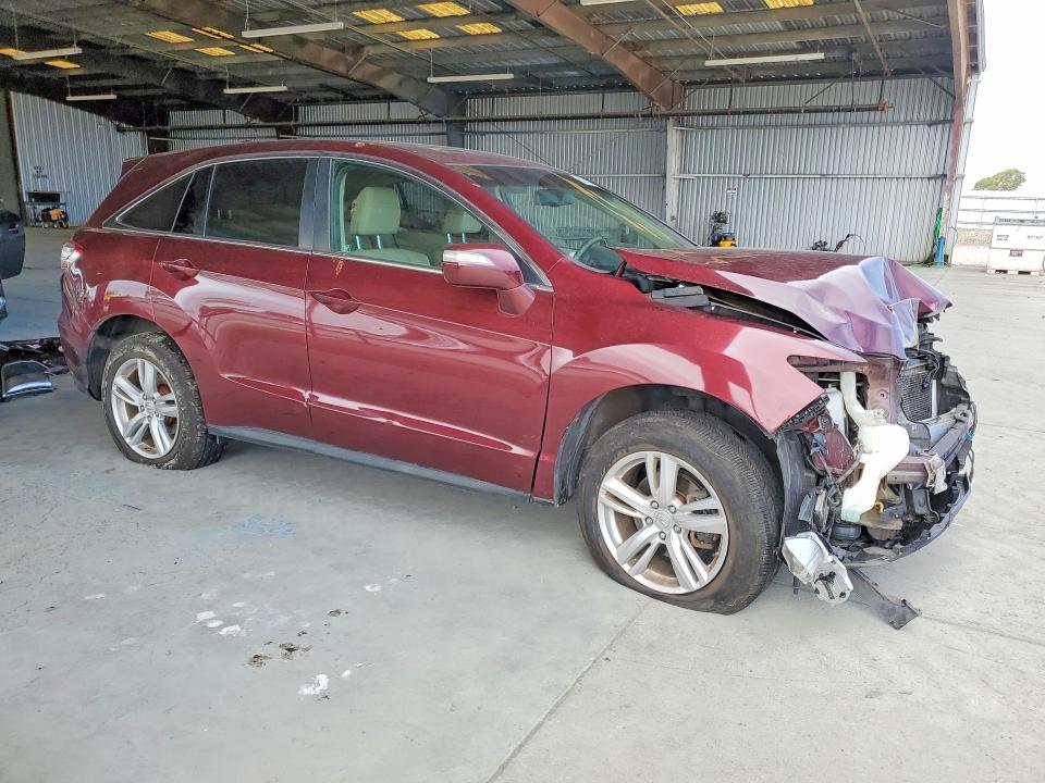 2013 Acura Rdx VIN 5J8TB4H51DL009181 COPART salvage auction — FRONT END, Ca - Salvage Certificate, sold $125 on 2026-07-09 (photo 4)