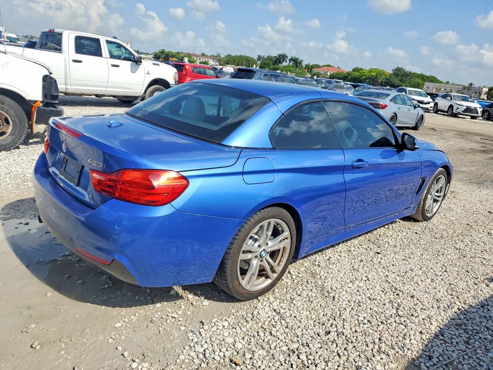 2014 BMW 4er VIN WBA3V7C56EJ873362 COPART salvage auction — FRONT END, Fl - Cert Of Title Slvg Rebuildable, sold $5,700 on 2026-08-17 (photo 3)