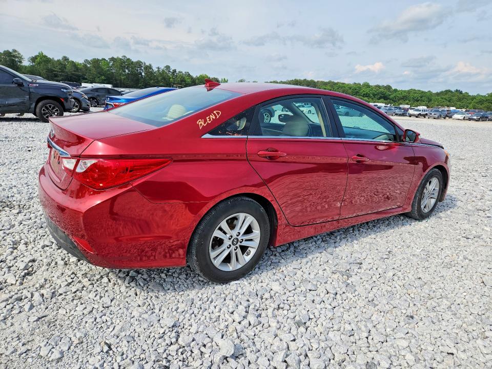 2014 Hyundai Sonata VIN 5NPEB4ACXEH832956 COPART salvage auction — FRONT END, Ga - Cert Of Title-Salvage, sold $1,400 on 2026-07-09 (photo 3)