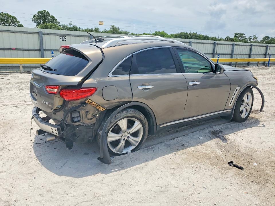 2010 Infiniti Fx35 VIN JN8AS1MU8AM801694 COPART salvage auction — FRONT END, Fl - Cert Of Title Slvg Rebuildable, sold $700 on 2026-07-08 (photo 3)