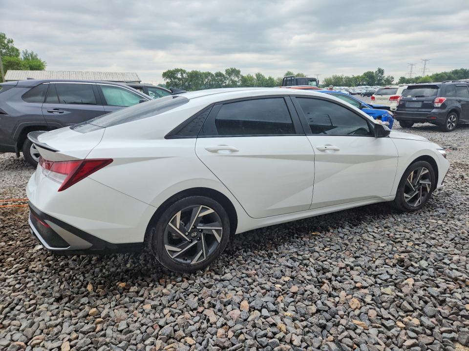 2025 Hyundai Elantra VIN KMHLM4DG5SU973155 COPART salvage auction — ROOF, Il - Salvage Certificate, sold $1,300 on 2026-07-27 (photo 3)