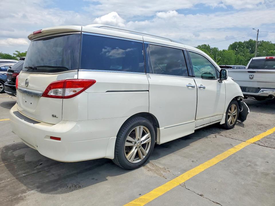 2014 Nissan Quest VIN JN8AE2KP8E9102195 COPART salvage auction — FRONT END, In - Certificate Of Title, sold $475 on 2026-07-09 (photo 3)