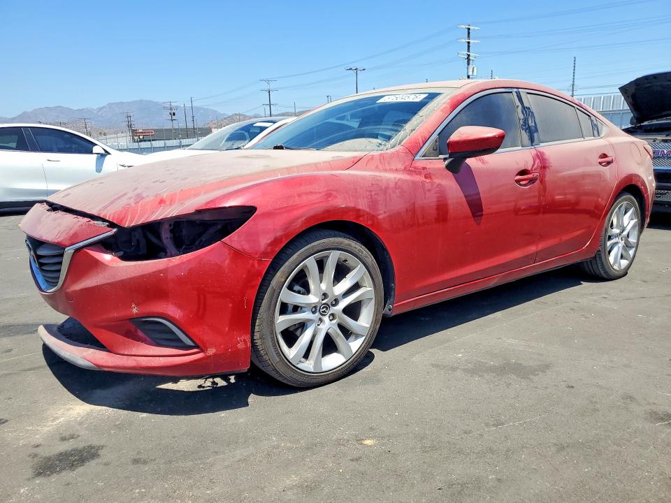 2016 Mazda 6 VIN JM1GJ1V55G1447031 COPART salvage auction — FRONT END, Salvage Title, sold $1,450 on 2026-07-15 (photo 1)