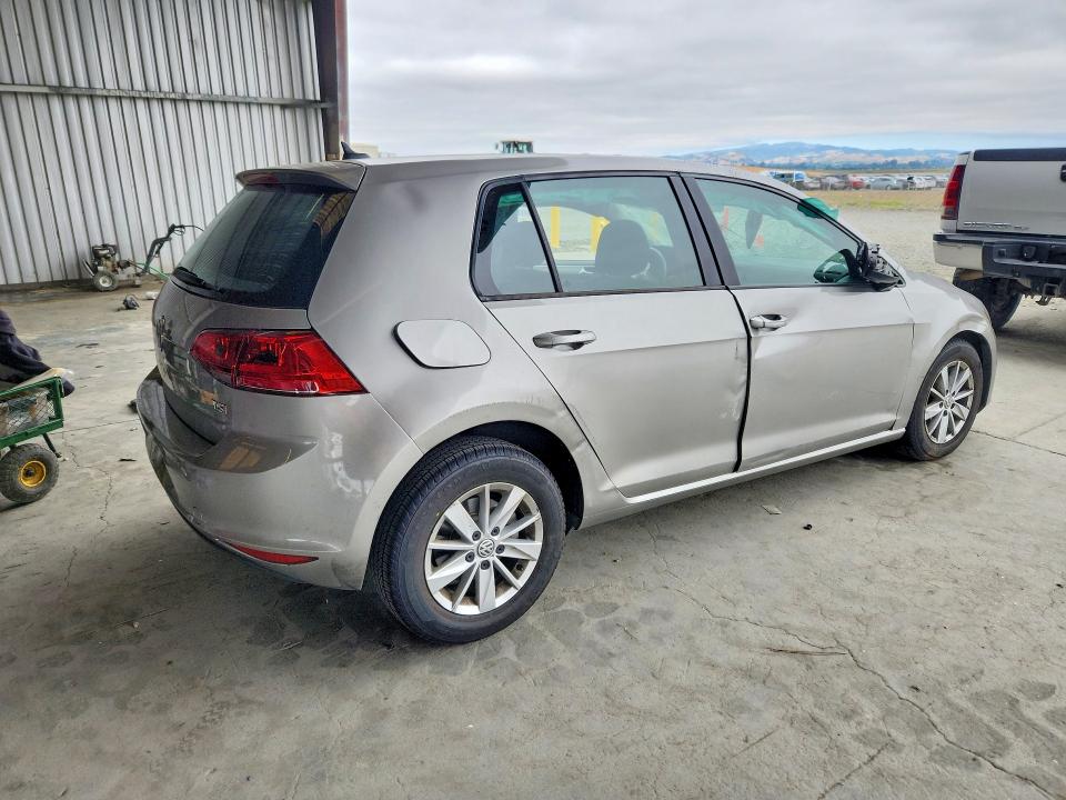 2017 Volkswagen VIN 3VW217AU3HM020121 COPART salvage auction — FRONT END, CA - SALVAGE CERTIFICATE, sold $450 on 2026-07-02 (photo 3)