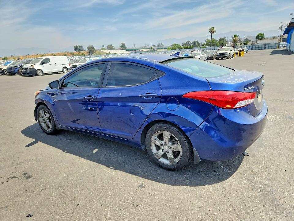 2013 Hyundai Elantra VIN KMHDH4AE7DU836216 COPART salvage auction — FRONT END, Ca - Salvage Certificate, sold $1,300 on 2026-07-06 (photo 2)