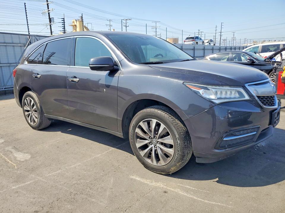 2016 Acura VIN 5FRYD4H47GB026160 COPART salvage auction — FRONT END, Ca - Salvage Certificate, sold $1,700 on 2026-07-27 (photo 4)