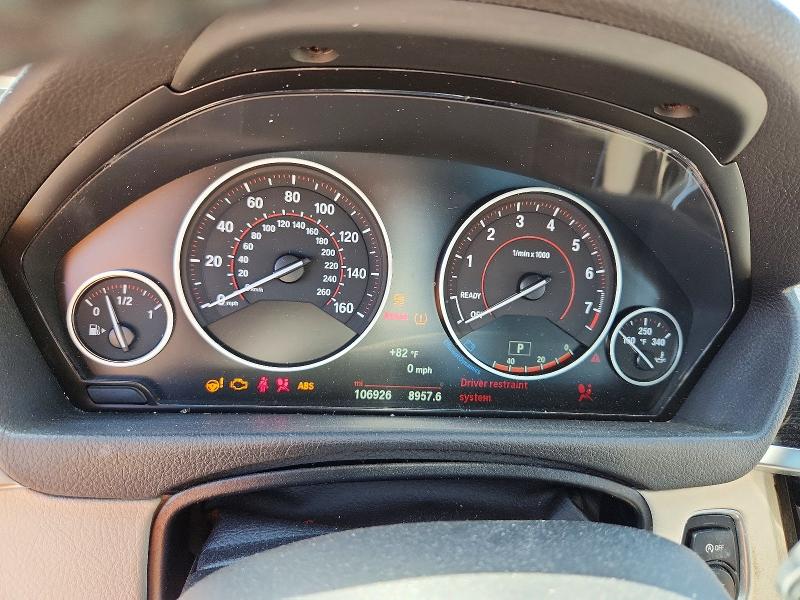 2016 BMW 3er VIN WBA8B7G57GNT95490 COPART salvage auction — FRONT END, Pa - Certificate Of Salvage, sold $2,100 on 2026-07-24 (photo 9)