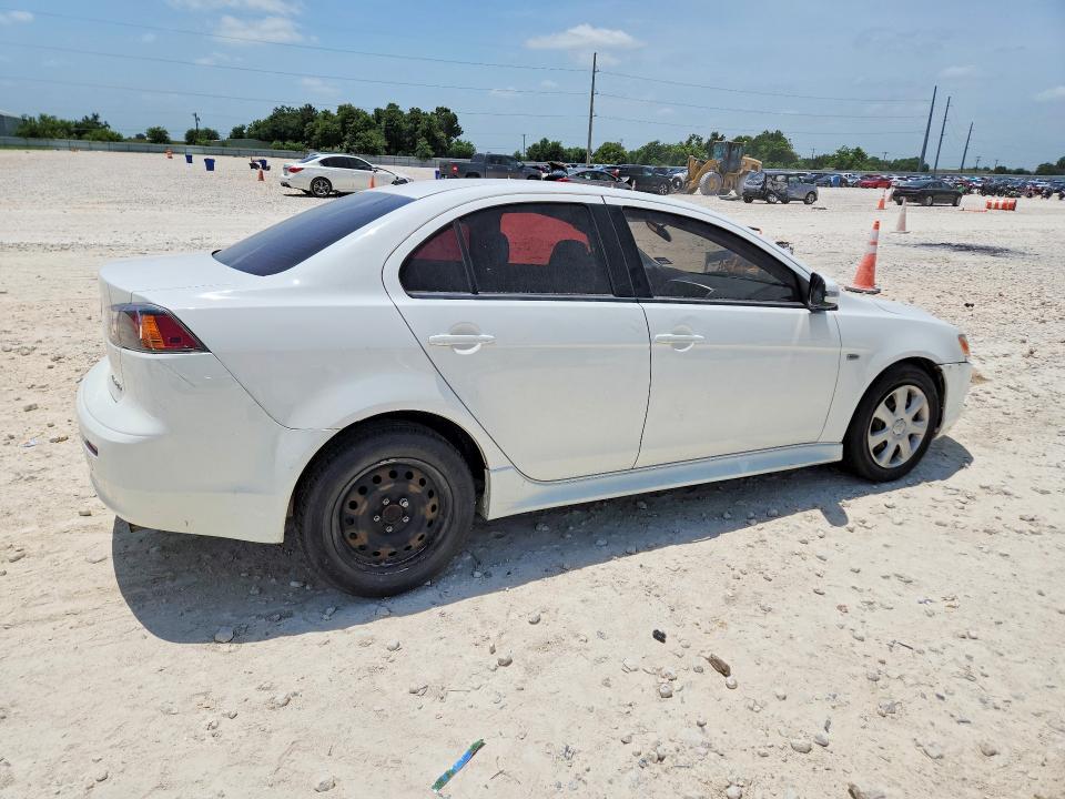 2015 Mitsubishi Lancer VIN JA32U2FU7FU015727 COPART salvage auction — SIDE, TX - SALVAGE VEHICLE TITLE, sold $80 on 2026-07-23 (photo 3)