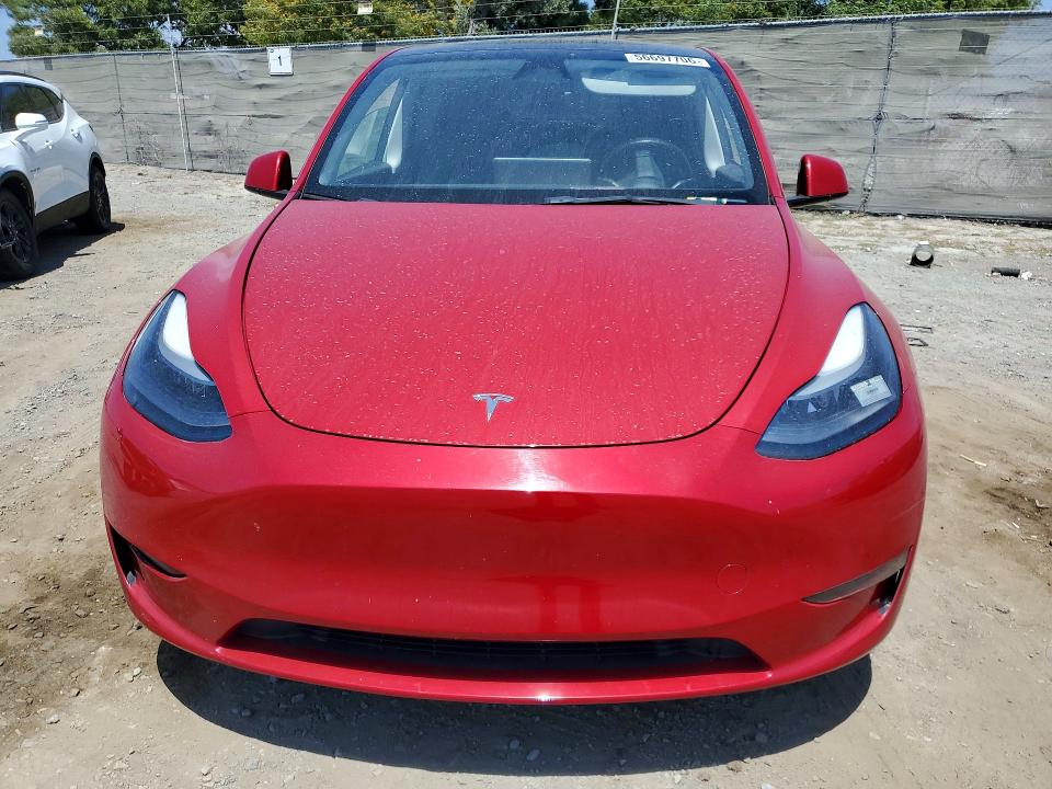 2023 Tesla Model y VIN 7SAYGDEE4PF800860 COPART salvage auction — REAR END, Ca - Salvage Certificate, sold $9,800 on 2026-07-21 (photo 5)
