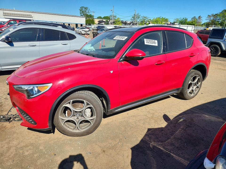 2023 Alfa romeo Stelvio VIN ZASPAKBN3P7D50537 COPART salvage auction — FRONT END, Ct - Cert Of Title-Salvage, sold $5,400 on 2026-07-17 (photo 1)