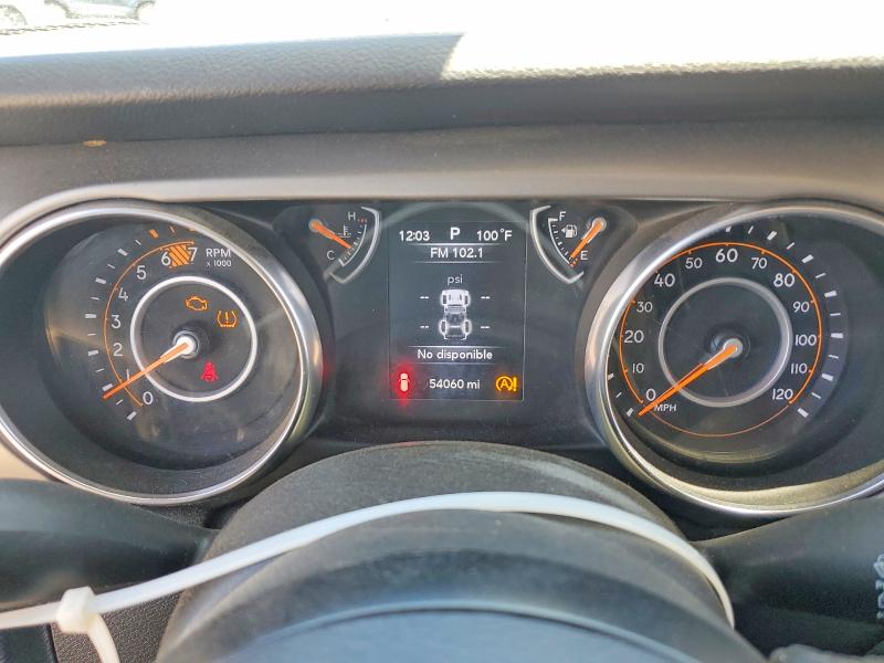 2020 Jeep Wrangler unlimited VIN 1C4HJXDN8LW198309 COPART salvage auction — MINOR DENT/SCRATCHES, Ut - Certificate Of Title, sold $7,800 on 2026-07-27 (photo 9)