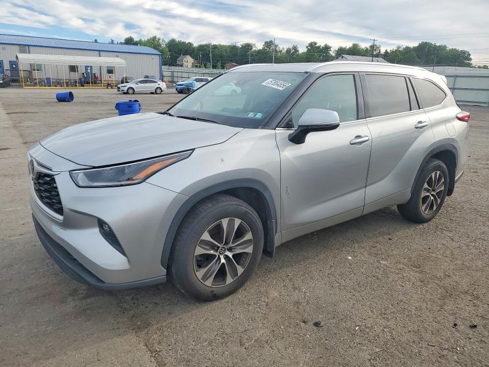 2021 Toyota Highlander VIN 5TDGZRBH8MS539433 COPART salvage auction — REAR END, Pa - Certificate Of Salvage, sold $13,100 on 2026-07-10 (photo 1)