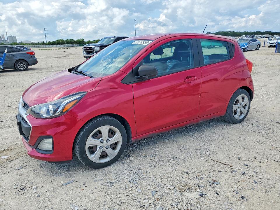 2020 Chevrolet VIN KL8CB6SA5LC424494 COPART salvage auction — SIDE, TX - SALVAGE VEHICLE TITLE (P), sold $1,100 on 2026-07-23 (photo 1)