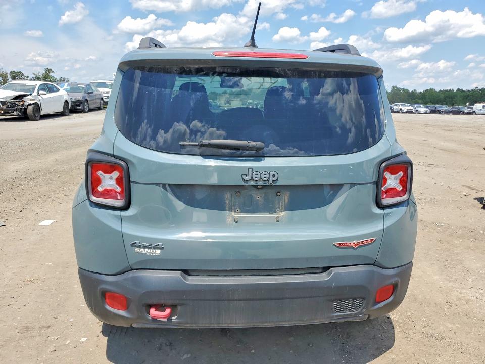 2016 Jeep Renegade VIN ZACCJBCTXGPD94008 COPART salvage auction — FRONT END, Va - Cert Of Title - Salvage, sold $1,200 on 2026-07-22 (photo 6)