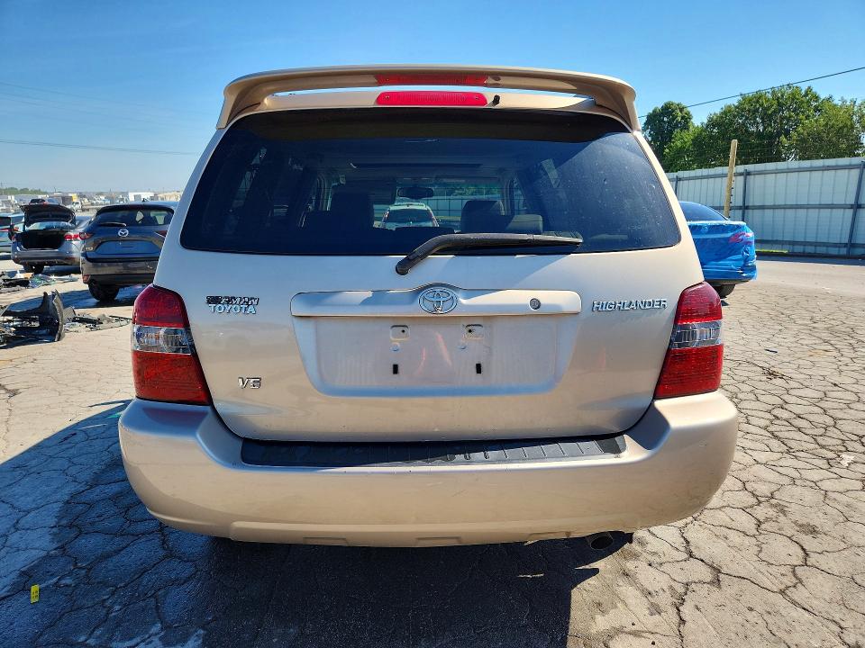 2004 Toyota Highlander VIN JTEDP21A940009703 COPART salvage auction — SIDE, Tn - Salvage Certificate, sold $675 on 2026-07-27 (photo 6)