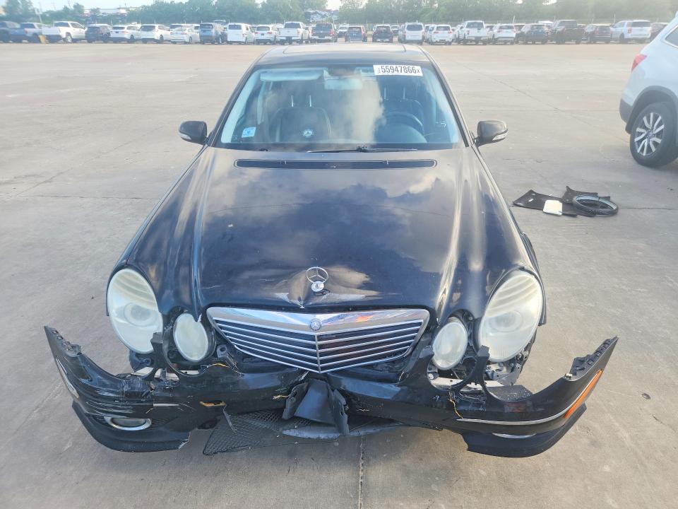 2009 Mercedes-benz E-class VIN WDBUF56X59B417888 COPART salvage auction — FRONT END, TX - SALVAGE VEHICLE TITLE (P), sold $450 on 2026-07-09 (photo 5)