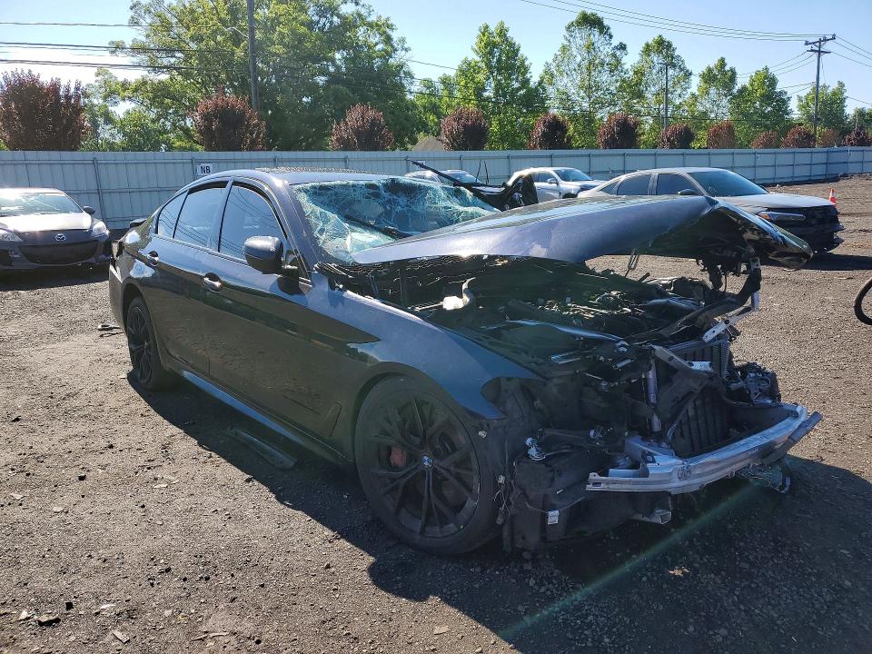 2021 BMW 5 series VIN WBA73BJ0XMWW99847 COPART salvage auction — ALL OVER, MA - CERT OF TITLE-SALVAGE, sold $3,300 on 2026-07-14 (photo 4)