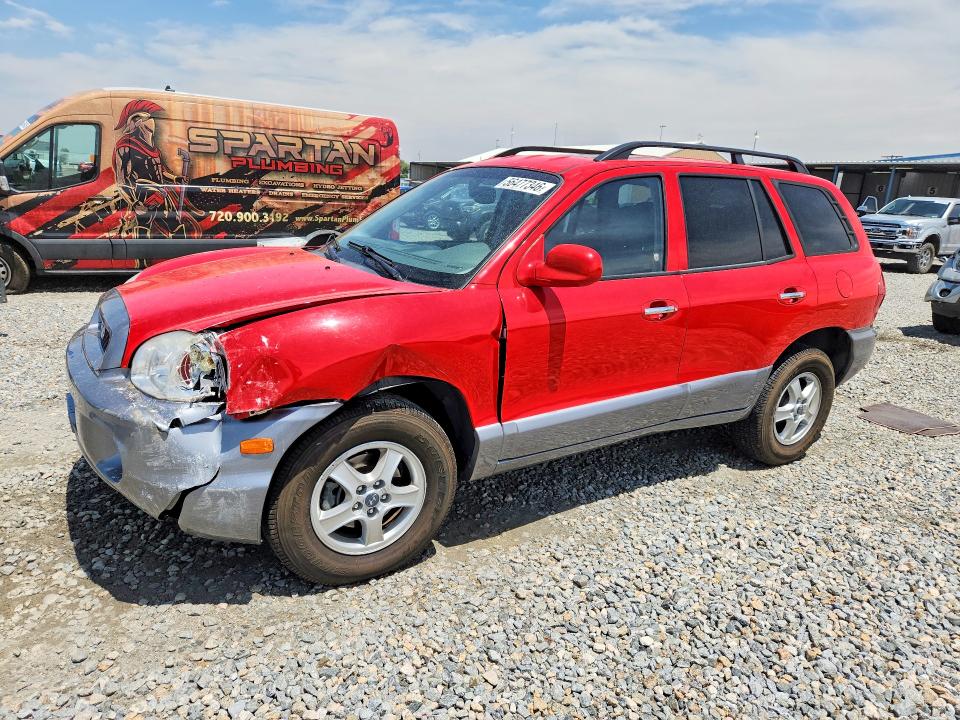 2003 Hyundai Santa fe VIN KM8SC13E33U472666 COPART salvage auction — FRONT END, Co - Salvage Title, sold $400 on 2026-07-09 (photo 1)