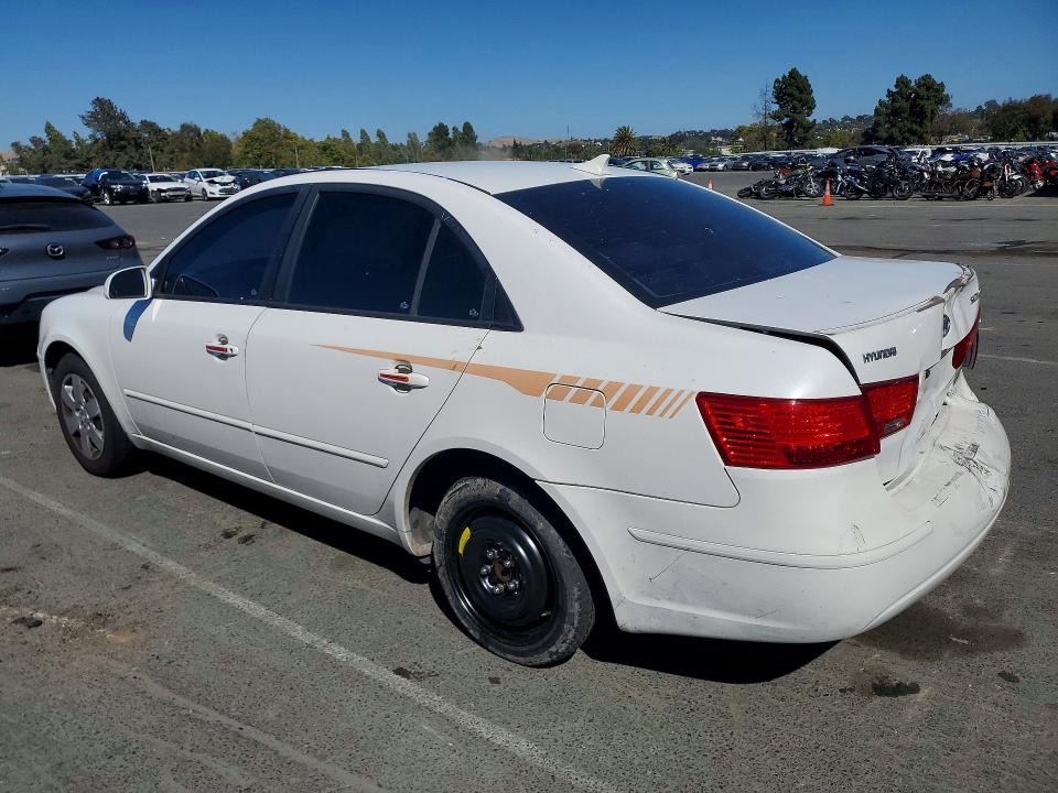 2010 Hyundai Sonata VIN 5NPET4AC2AH593670 COPART salvage auction — REAR END, CA - SALVAGE CERTIFICATE, sold $425 on 2026-07-17 (photo 2)