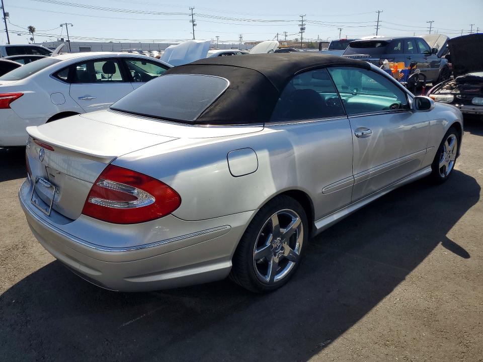 2005 Mercedes-benz Clk-class VIN WDBTK75G55T042609 COPART salvage auction — MECHANICAL, Ca - Dis/Dlr/Exp Only Clean Title, sold $800 on 2026-07-06 (photo 3)