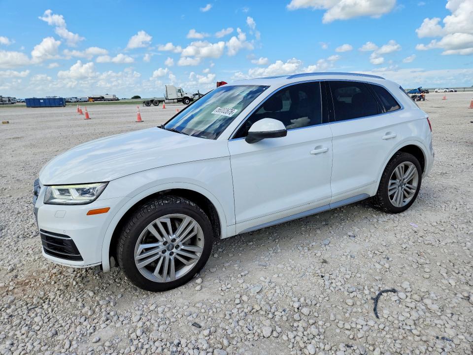 2018 Audi Q5 VIN WA1BNAFY2J2211312 COPART salvage auction — FRONT END, TX - SALVAGE VEHICLE TITLE (P), sold $8,000 on 2026-07-16 (photo 1)