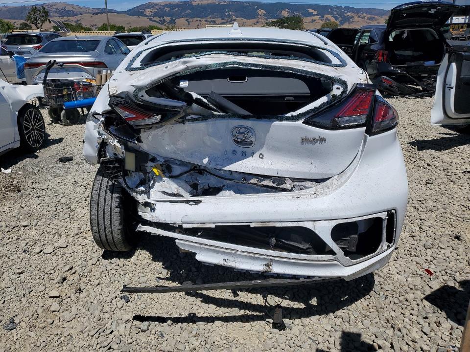 2021 Hyundai Ioniq VIN KMHC75LD0MU256430 COPART salvage auction — REAR END, CA - SALVAGE CERTIFICATE, sold $2,750 on 2026-07-14 (photo 6)