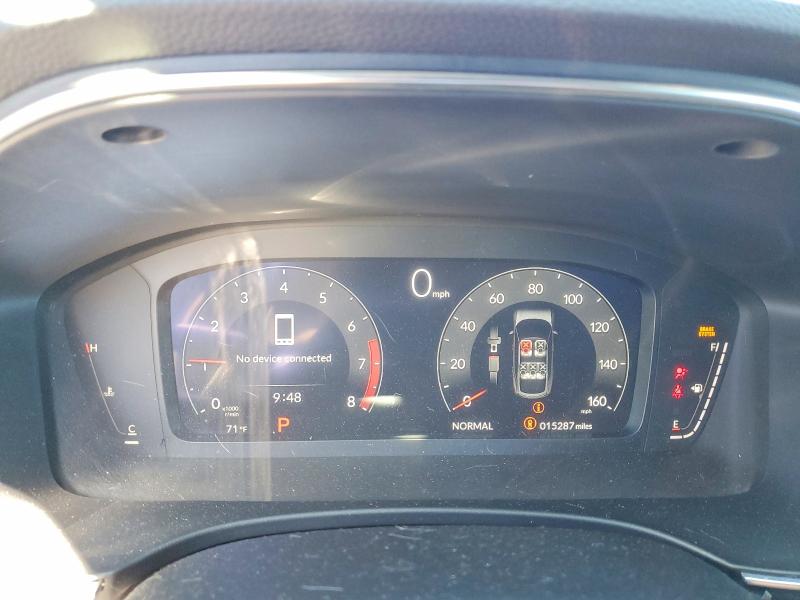 2025 Acura Integra VIN 19UDE4H63SA001242 COPART salvage auction — FRONT END, Ny - Mv-907A Salvage Certificate, sold $6,900 on 2026-07-28 (photo 9)