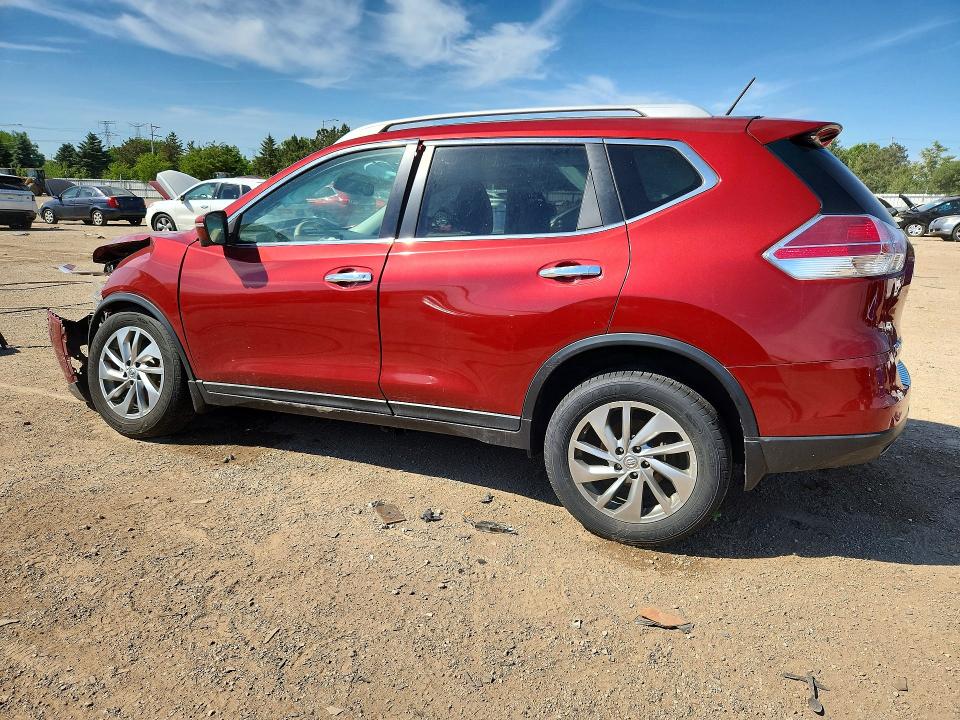 2015 Nissan Rogue VIN 5N1AT2MV2FC793012 COPART salvage auction — FRONT END, Il - Salvage Certificate, sold $1,850 on 2026-07-09 (photo 2)