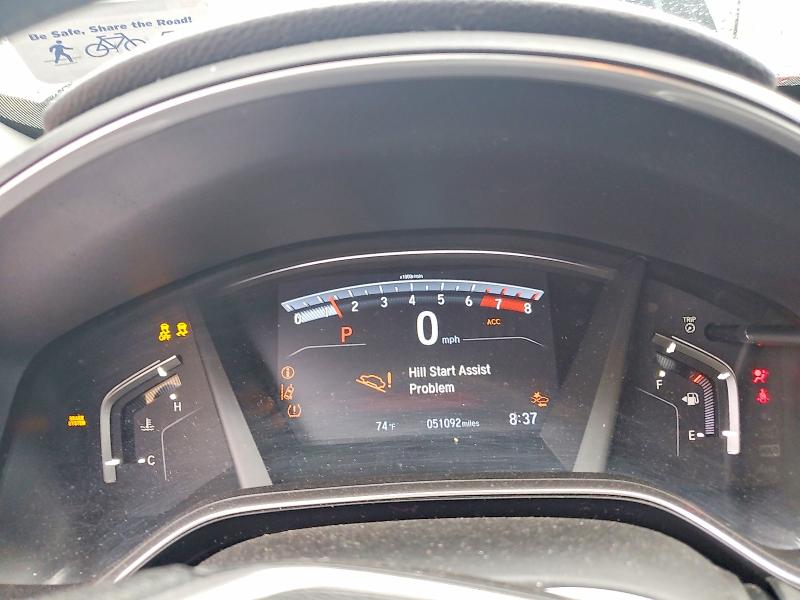 2019 Honda VIN JHLRW2H57KX017506 COPART salvage auction — FRONT END, Salvage Title, sold $7,500 on 2026-07-09 (photo 9)