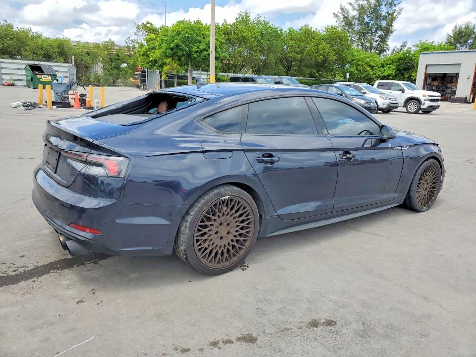 2018 Audi A5 VIN WAUFNCF57JA041766 COPART salvage auction — FRONT END, Fl - Cert Of Title Slvg Rebuildable, sold $1,900 on 2026-07-15 (photo 3)