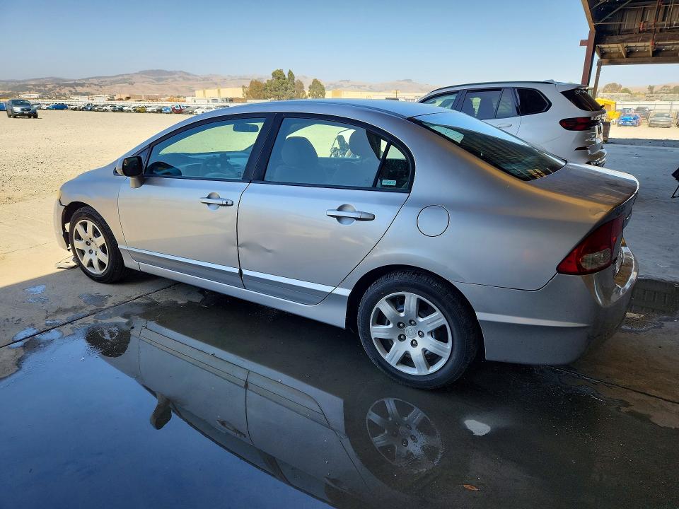 2009 Honda Civic VIN 19XFA16539E028086 COPART salvage auction — REAR END, Ca - Salvage Certificate, sold $1,000 on 2026-07-20 (photo 2)